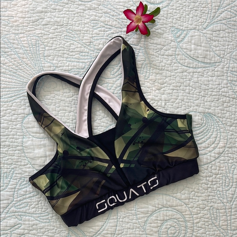 Green Camo Sports Bra Size Small